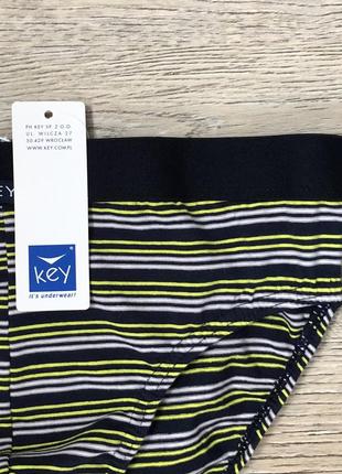 Трусы мужские key mpp - 365 плавки хлопок кей польша . размер : м