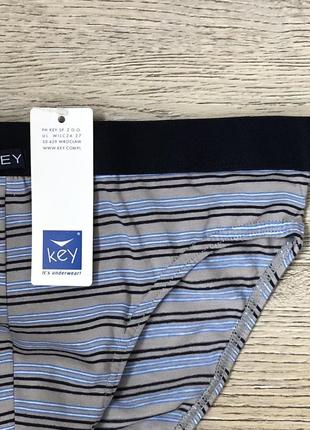 Трусы мужские key mpp - 365 плавки хлопок кей польша . размер : м