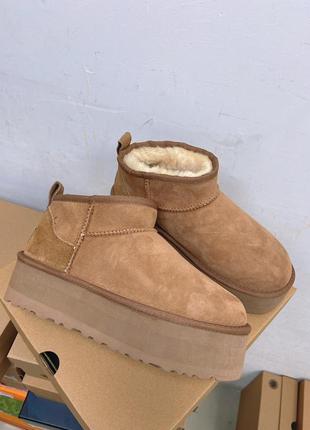 Угги ugg мини на платформе 5 см