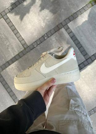 Nike air force 1 liw beige кроссовки