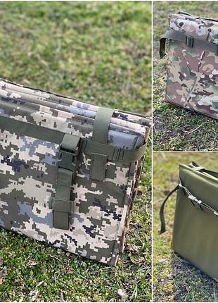 Раскладной каремат 180*45см поджопник, поджопник раскладной каремат масло пиксель мультикам