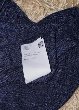 Футболка льняная hugo boss 'olvin' crew neck knit, с крайних коллекций бренда, оригинал8 фото
