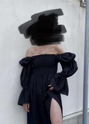 Сукня з об‘ємними рукавами4 фото