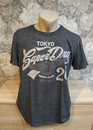 Superdry чоловіча футболка розмір m сірого кольору