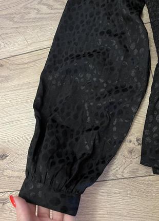 Шикарная новая черная блуза/ топ / блузка длинный рукав🖤6 фото