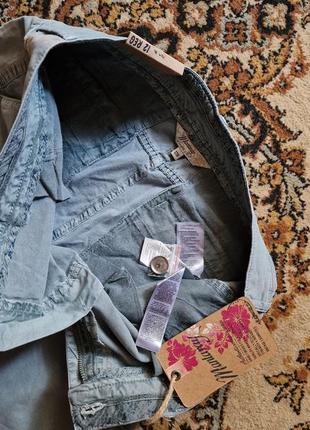 Фирменные английские женские хлопковые стрейчевые шорты mantaray(debenhams), новые с бирками, размер 128нг.5 фото