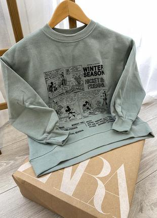 Світшот zara mickey mouse