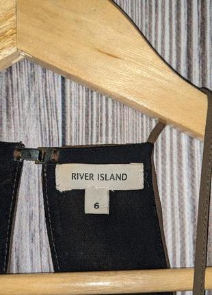 Оливкова шифонова вільна блуза river island #29946 фото