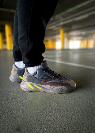 Мужские кроссовки adidas yeezy boost "mauve"#адидас1 фото