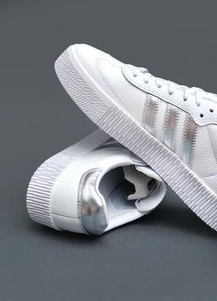 Кроссовки женские adidas sambarose white silver6 фото