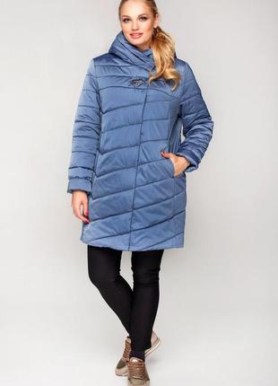Новая модель стеганой весенней утепленной куртки в больших размерах4 фото
