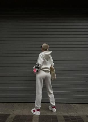 Стильний якісний спортивний костюм на флісі двійка