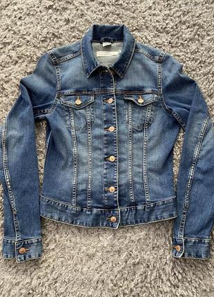 Джинсовка женская стретчевая куртка пиджак от h&amp;m