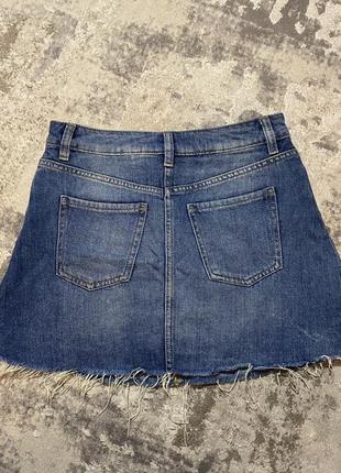 Женская джинсовая мини юбка h&amp;m xs3 фото