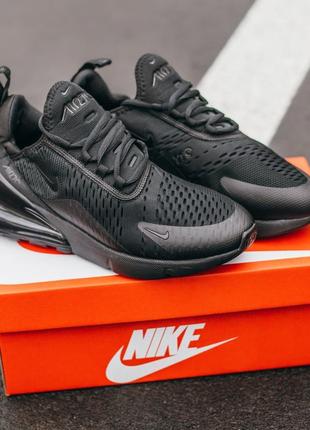 Кроссовки мужские nike air max 270 black кросівки найк макс 270 чорні1 фото