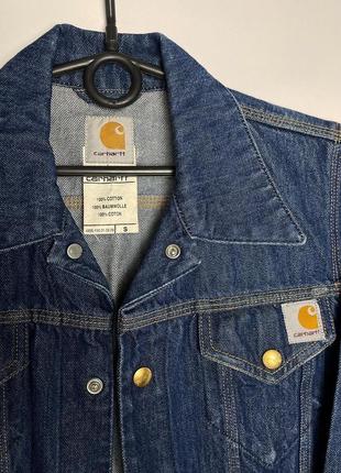 Женская джинсовка carhartt wip винтажная джинсовая куртка оригинальная шерпа кархарт вип9 фото