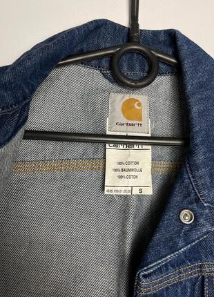 Женская джинсовка carhartt wip винтажная джинсовая куртка оригинальная шерпа кархарт вип7 фото