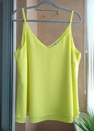 Красивая летняя яркая желтая блуза / маечка4 фото