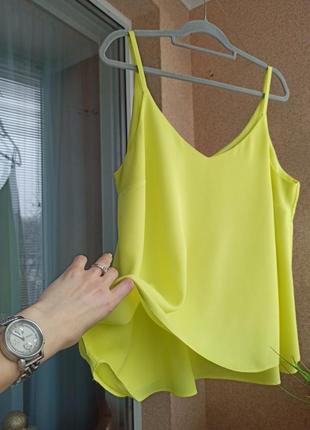 Красивая летняя яркая желтая блуза / маечка5 фото