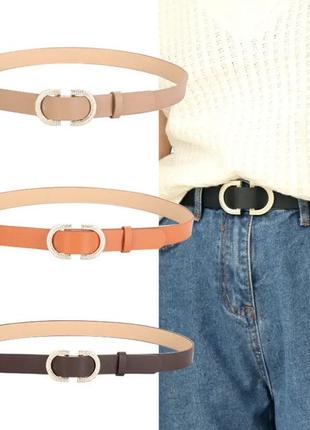 Стильный черный ремешок со стразами