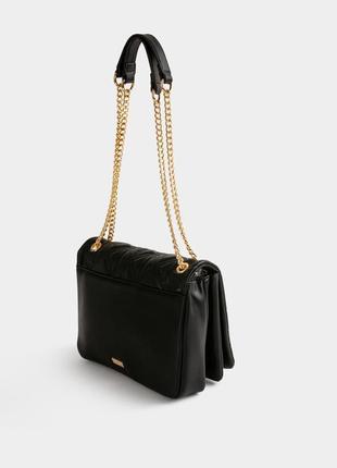 Чорний жіночий клатч сумка зі стьобаним ефектом