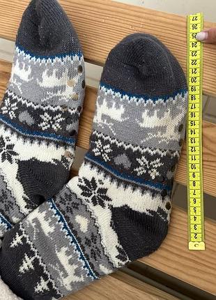 Новогодние теплые носки праздничные носки женские носки махровые