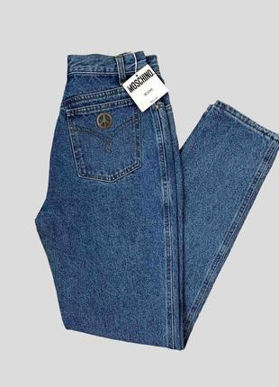 Новые прямые джинсы мом moschino jeans fabiana filippi cos высокая посадка талия винтаж2 фото