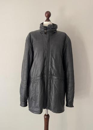 Кожаная куртка пальто2 фото