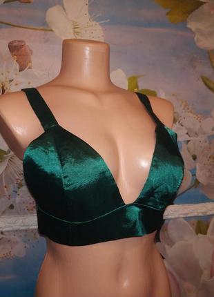 Топ ,бюст сатин,изумрудный цвет от shein s
