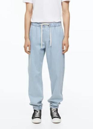 Чоловічі джинси на резінці джогери h&m1 фото