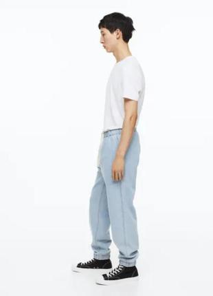 Чоловічі джинси на резінці джогери h&m3 фото