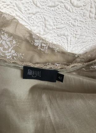 Шелковый набор комплект ночнушка и халат, ночная рубашка пеньюар, натуральный шёлк шелк,8 фото