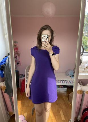 Фіолетова сукня з бантиками розмір s2 фото