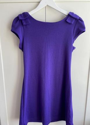 Фіолетова сукня з бантиками розмір s4 фото