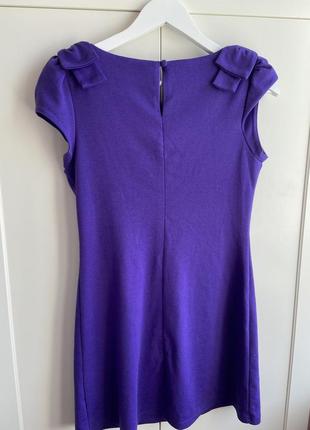 Фіолетова сукня з бантиками розмір s5 фото