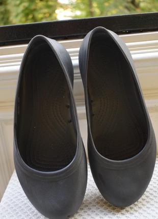 Оригінальні крокси туфлі балетки човники мокасини crocs w 8 р. 39 25,5 см широку7 фото