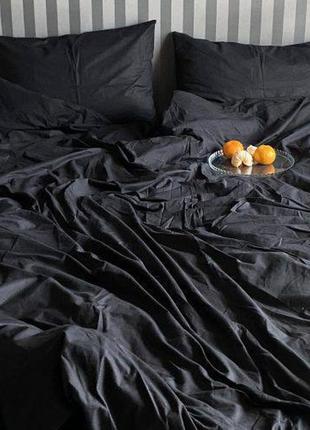Черное постельное белье3 фото
