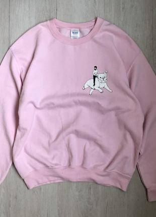 Розовый свитшот