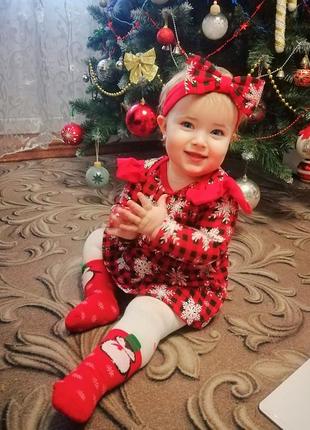 Зимнее платье-боди