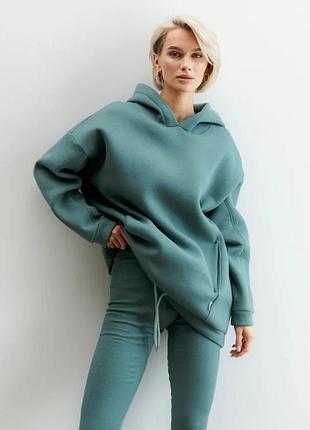 Жіноча тепла флісова товстовка оверсайз 42-52 розміри різні кольори