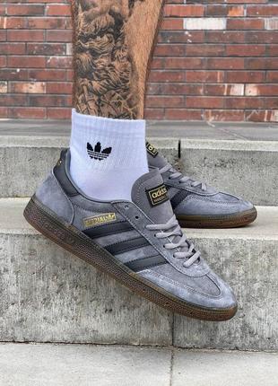 Кросівки чоловічі adidas spezial grey black brown