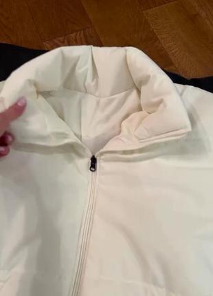 Молочная куртка, матовая, реал фото3 фото