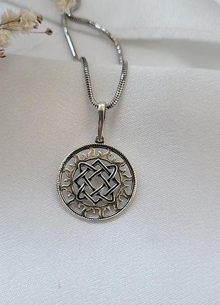 Серебряная подвеска кулон оберег амулет звезда лады богородицы серебро 925 пробы...