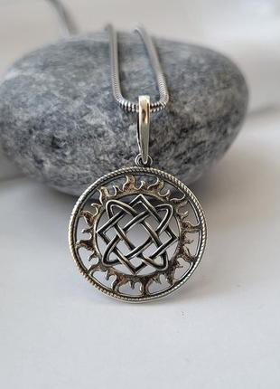 Серебряная подвеска кулон оберег амулет звезда лады богородицы серебро 925 пробы...