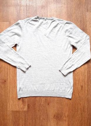 Пуловер свитер  next (англия) , размер m cерый меланж3 фото