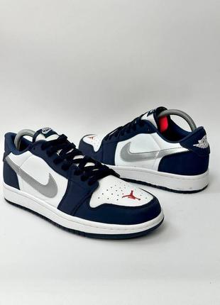 Кросівки nike air jordan 1 low (navy)