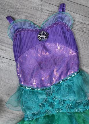 Карнавальный костюм русалочки ариэль 2018 disney store ariel платье размер 1043 фото