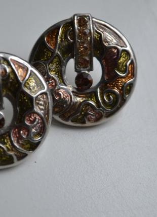 Серьги круглые