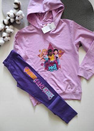 Лосины, худи на девочку