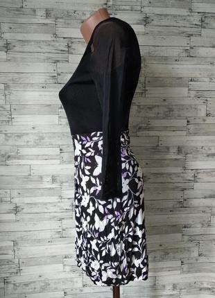 Платье женское черное верх сетка размер 42 44 xs-s5 фото